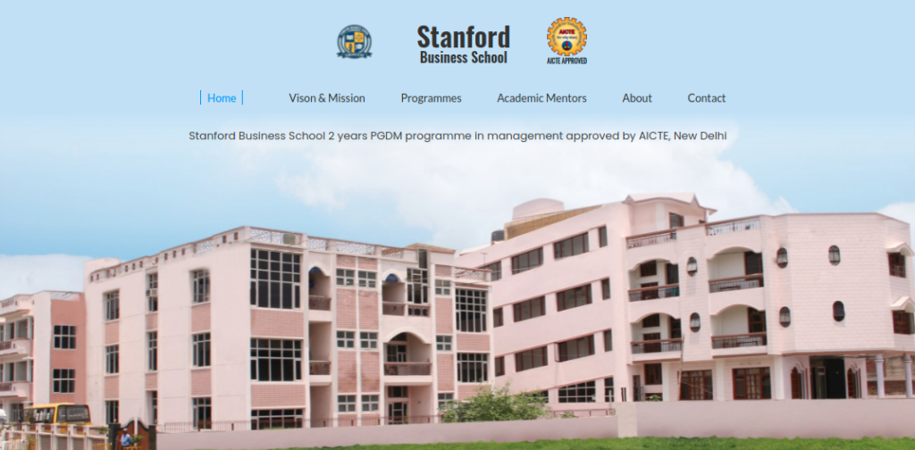 College website screenshot